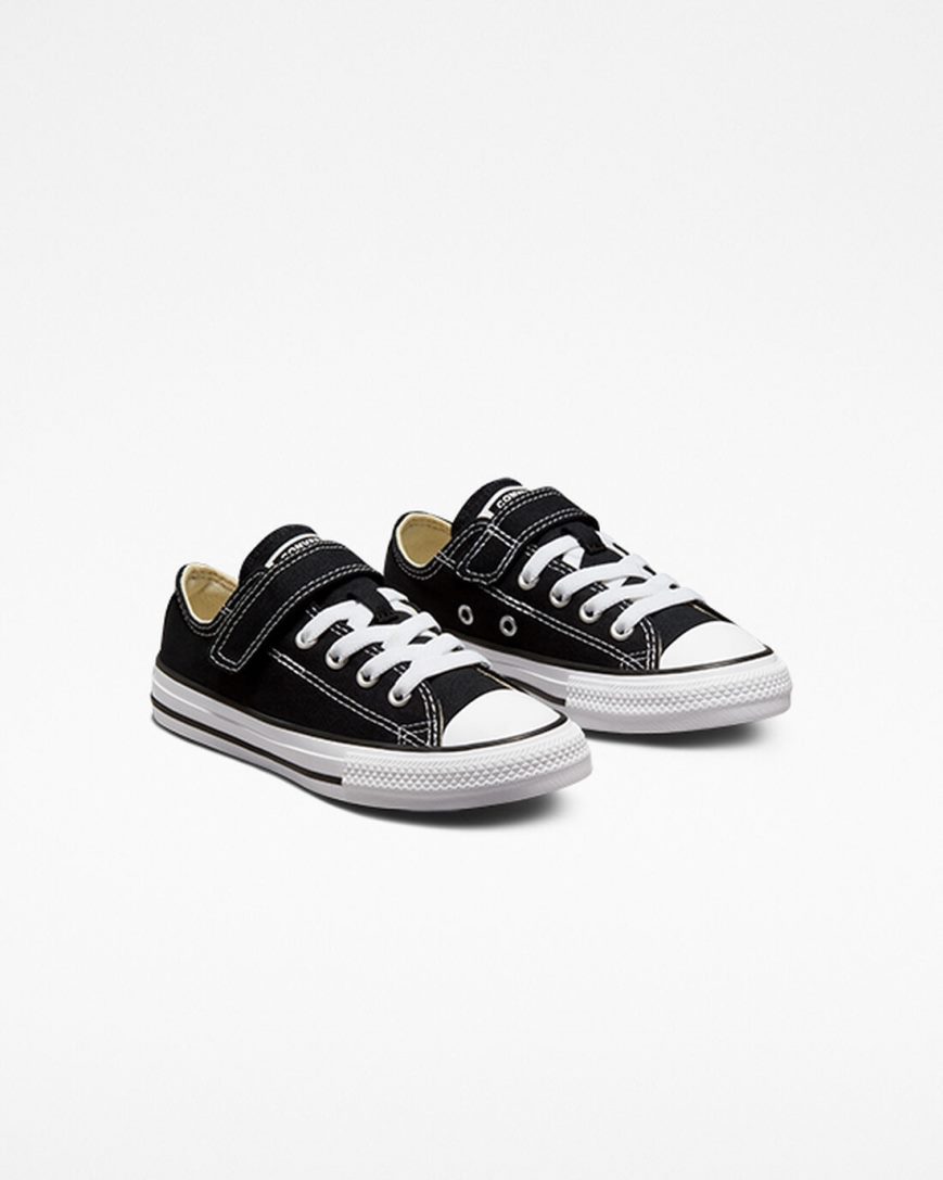 Tenisi Fete Converse Chuck Taylor All Star Easy-On Negrii Bej Albi | RO YZ13GH521